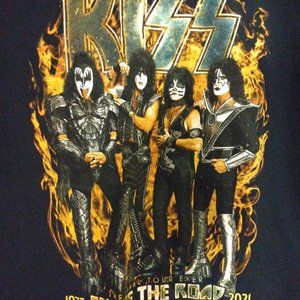 KISS End of the Road Farewell Tour 2021 T-Shirt 1973 - 2021 Standing Figures